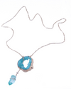 Geo Drop Crystal Necklace