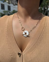 FULL MARBLE MOON NECKLACE
