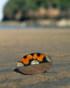 Teal Eclipse Wooden Ring