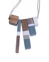 TILT WOOD BLOCK NECKLACE