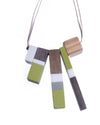 TILT WOOD BLOCK NECKLACE