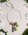 TILT WOOD BLOCK NECKLACE