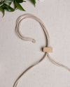 TILT WOOD BLOCK NECKLACE