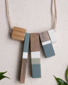 TILT WOOD BLOCK NECKLACE