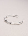 TIE SILVER CUF BRACELET