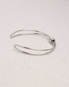 TIE SILVER CUF BRACELET