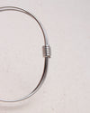 TIE SILVER CUF BRACELET