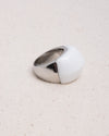 BLOC WHITE RING