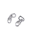 SILVER LINK EARRINGS