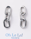 SILVER LINK EARRINGS