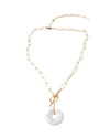 FULL MARBLE MOON NECKLACE