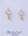 Drop of Light Golden Earrings