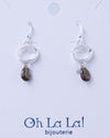 Drop of Light Silver Earrings