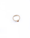 Twin Circle Gem Golden Rings