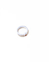 Twin Circle Gem Silver Rings