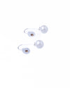 Pearl Drop Gem Silver Earrings