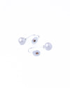 Pearl Drop Gem Silver Earrings