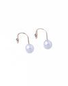 Pearl Drop Gem Golden Earrings