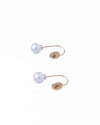 Pearl Drop Gem Golden Earrings