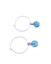 Hoop Crystal Drop Earrings