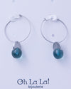 Hoop Crystal Drop Earrings