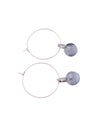Hoop Crystal Drop Earrings