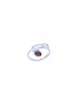 Open Glimmer Gem Silver Ring