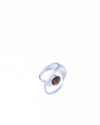 Open Glimmer Gem Silver Ring