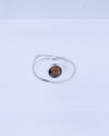 Open Glimmer Gem Silver Ring