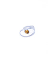 Open Glimmer Gem Silver Ring