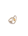 Open Glimmer Gem Golden Ring