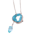 Geo Drop Crystal Necklace