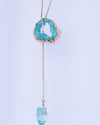 Geo Drop Crystal Necklace