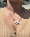 FULL MARBLE MOON NECKLACE