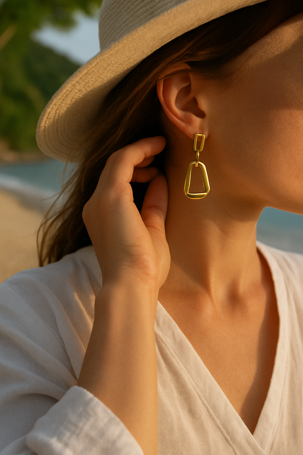 Golden Whisper Earrings