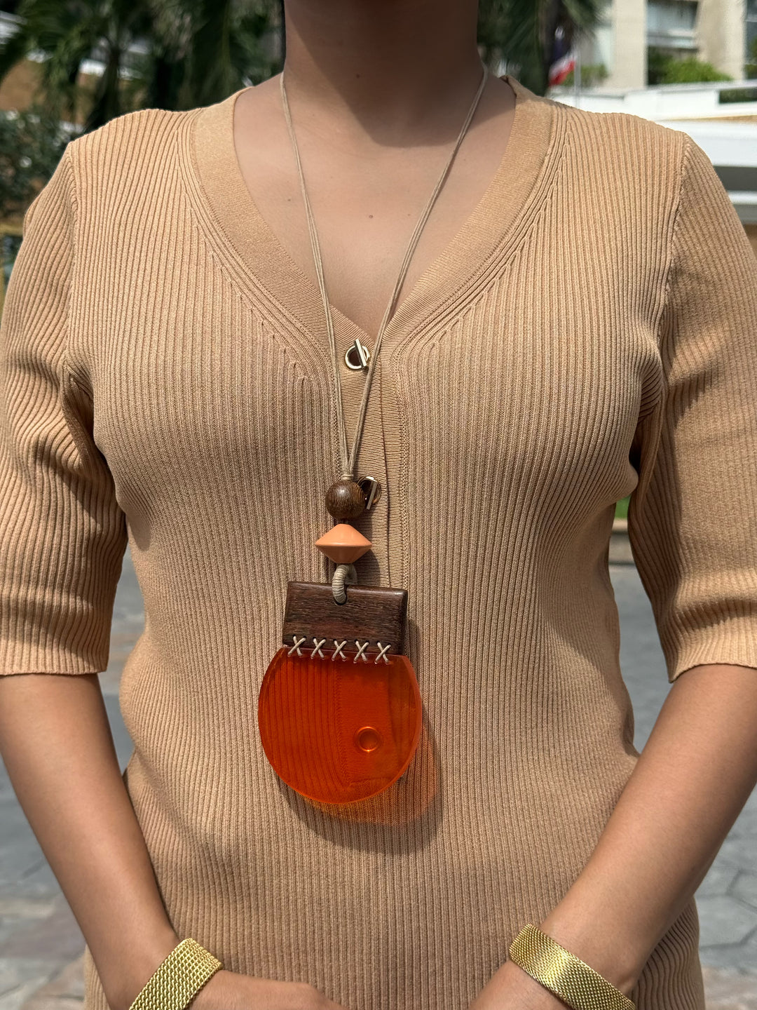 SUN DRUM NECKLACE