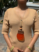 SUN DRUM NECKLACE