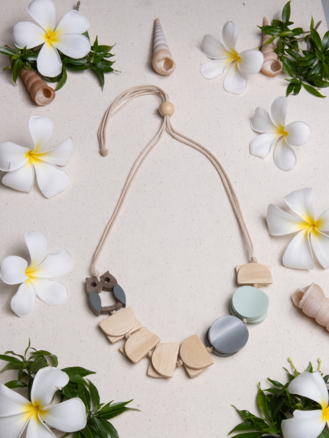 OWL AND MOON NECKLACE