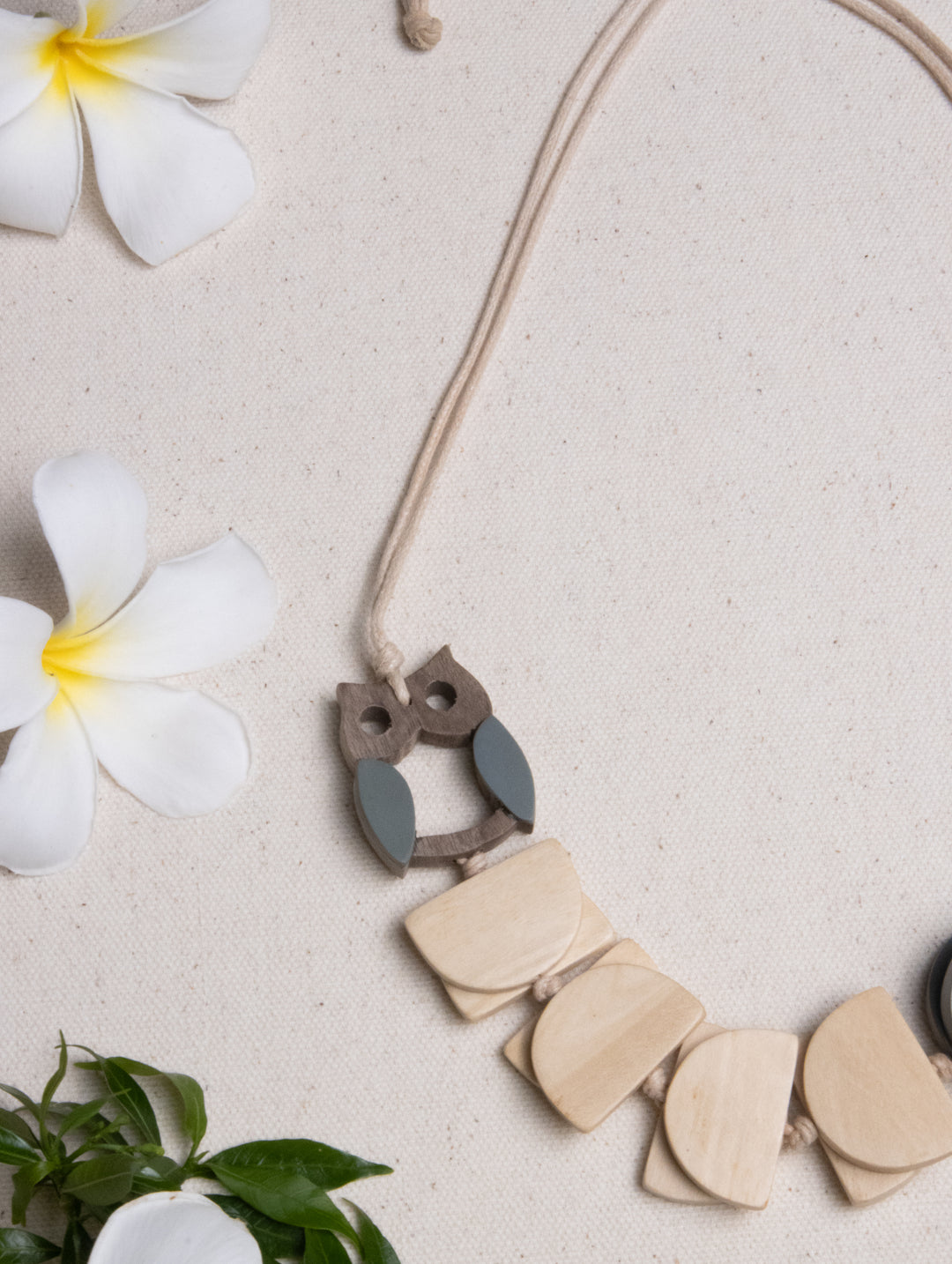 OWL AND MOON NECKLACE