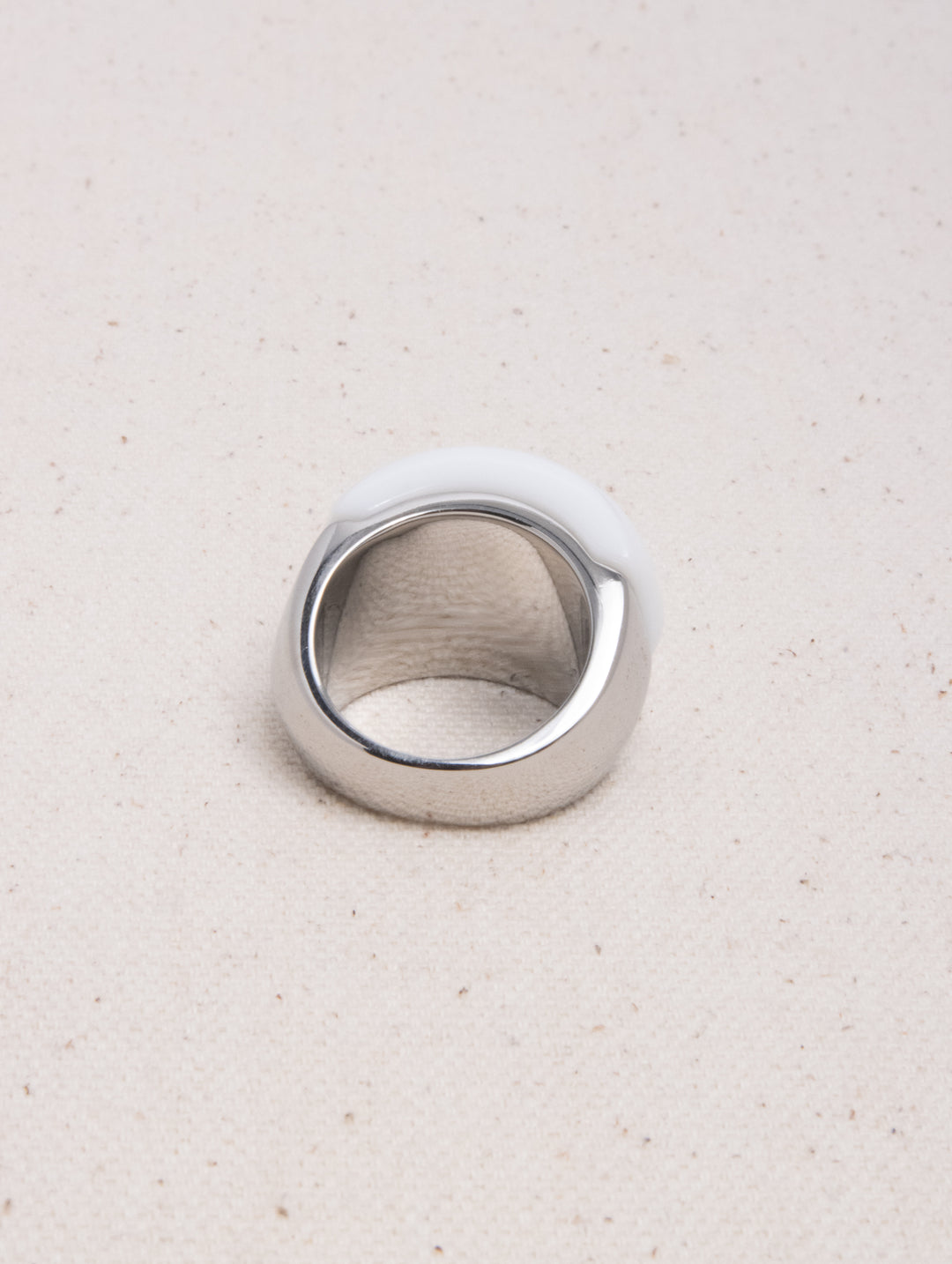 BLOC WHITE RING