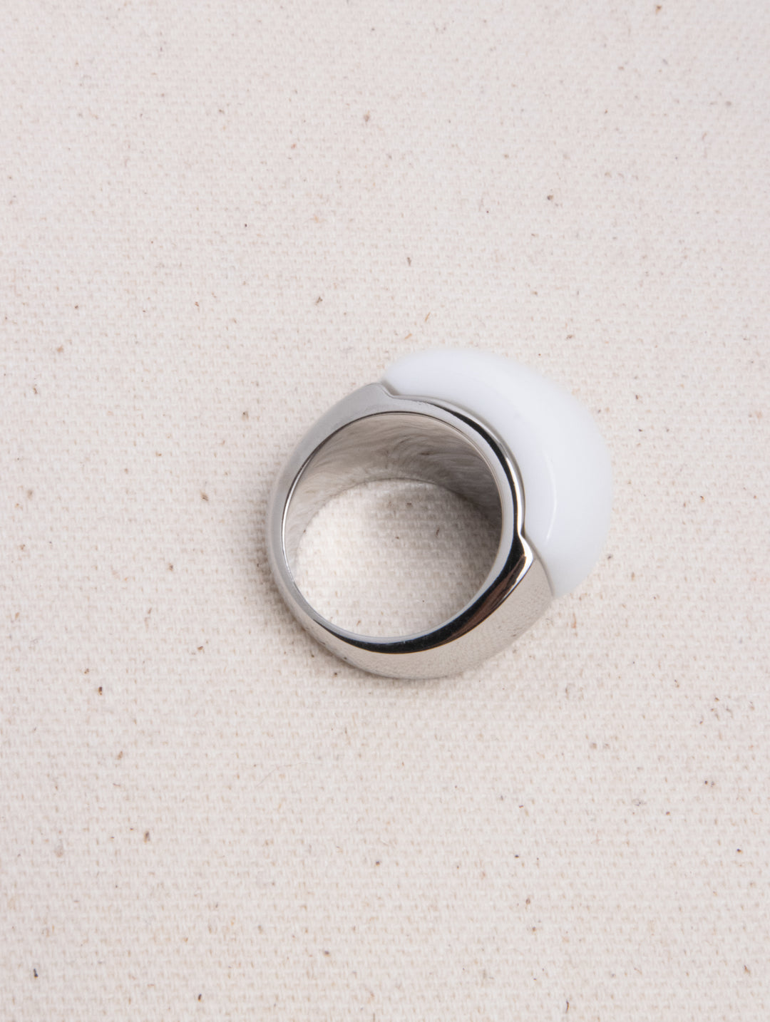 BLOC WHITE RING