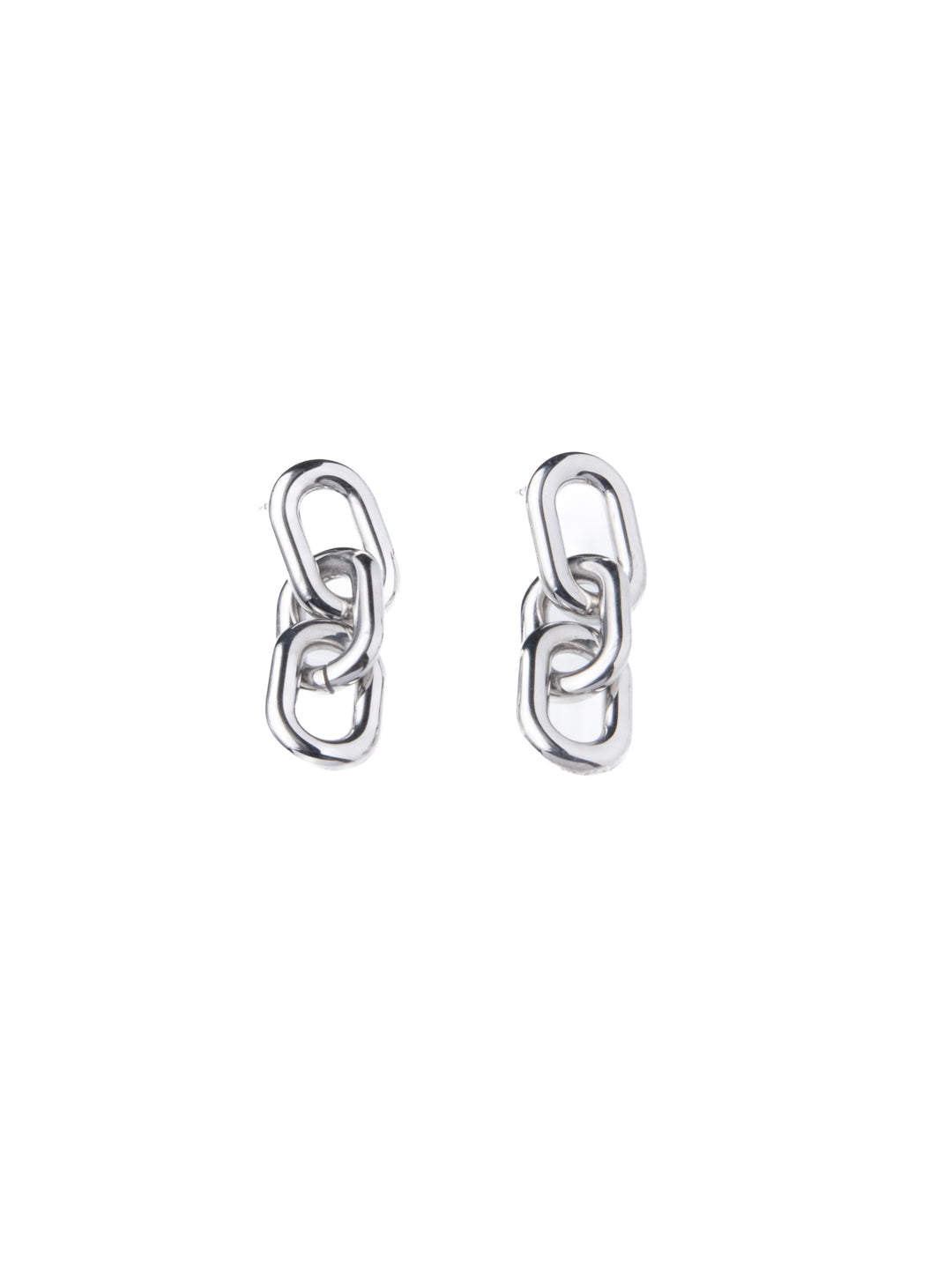 SILVER LINK EARRINGS