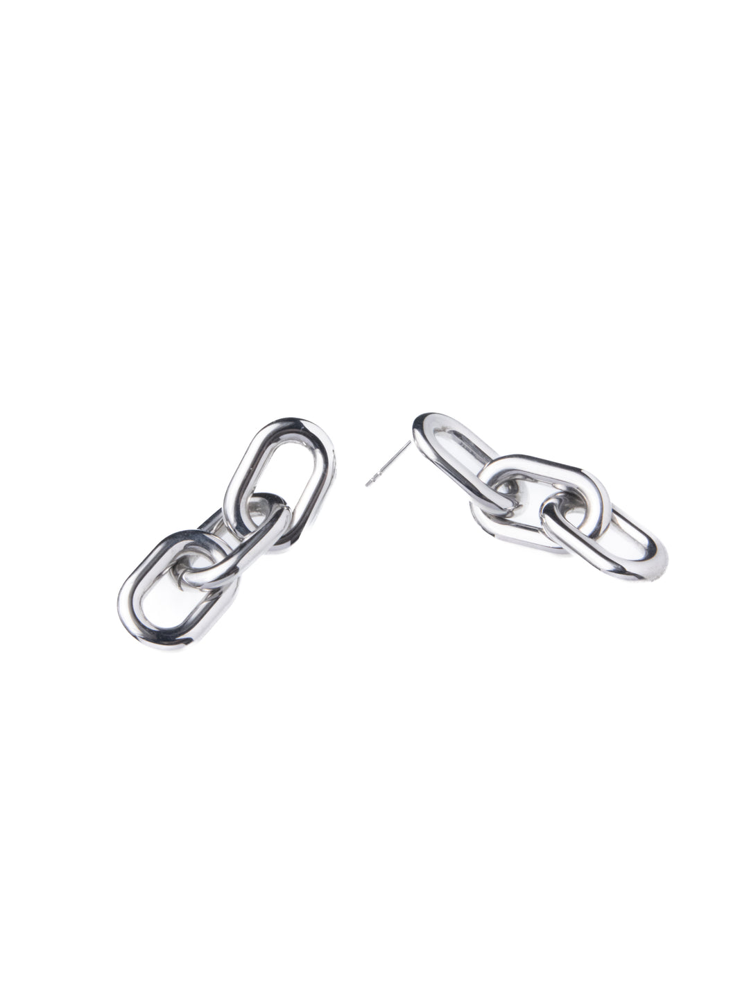 SILVER LINK EARRINGS
