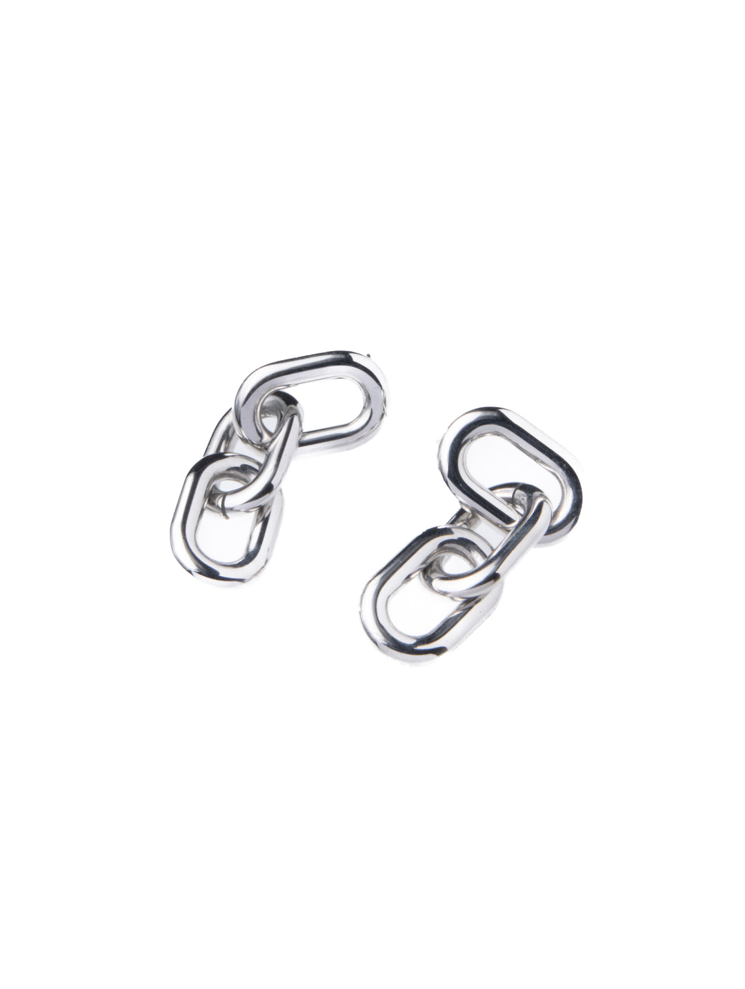 SILVER LINK EARRINGS