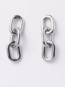 SILVER LINK EARRINGS