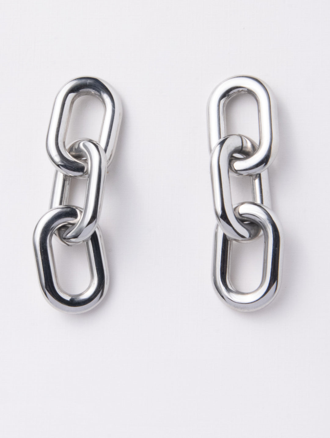 SILVER LINK EARRINGS