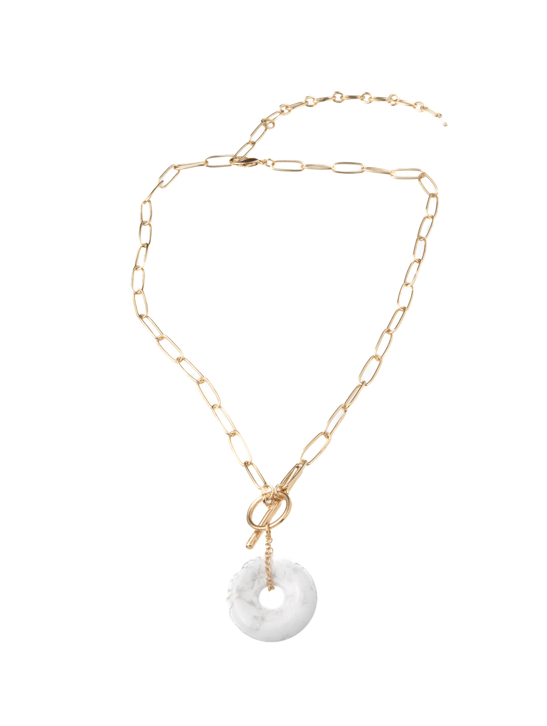 FULL MARBLE MOON NECKLACE