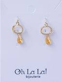 Drop of Light  Golden Earrings