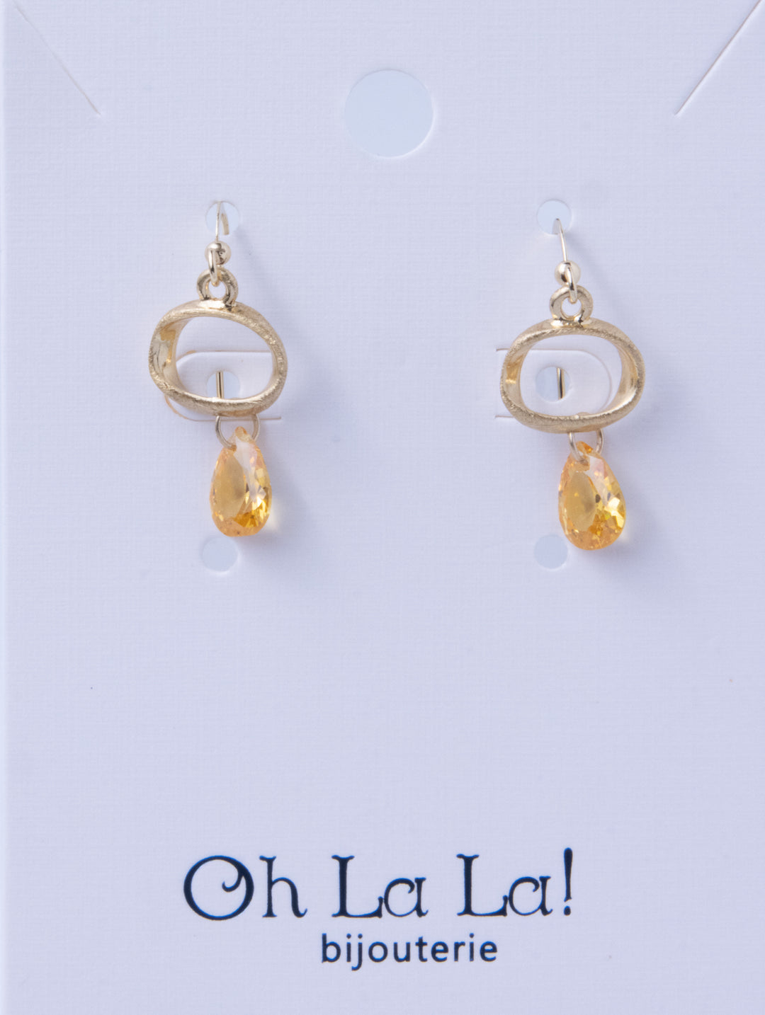 Drop of Light  Golden Earrings