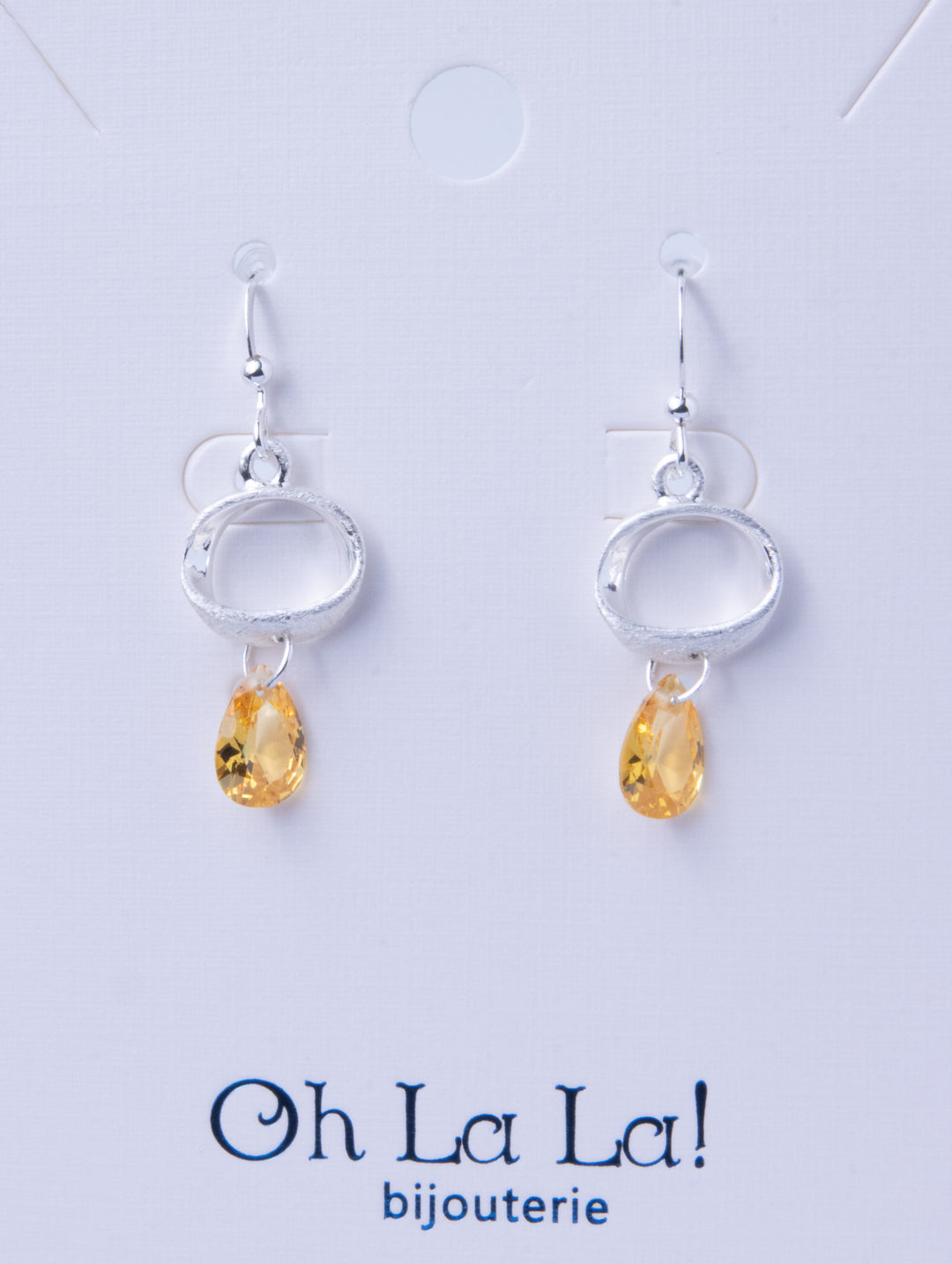 Drop of Light  Silver Earrings